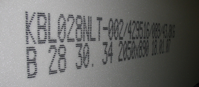 Coding of foam blocks - close up - REA JET DOD