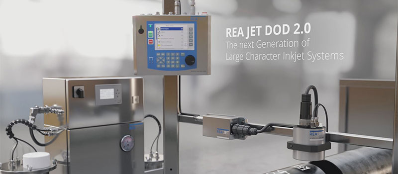 Large Character Inkjet Printer 2.0 for steel marking at Blechexpo 2017 - REA JET DOD 2.0