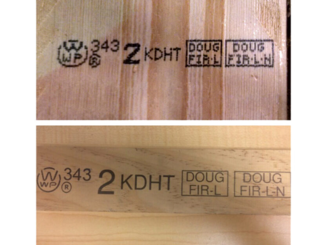 REA JET HR | High-Resolution Inkjet Printers | before & after lumber marking