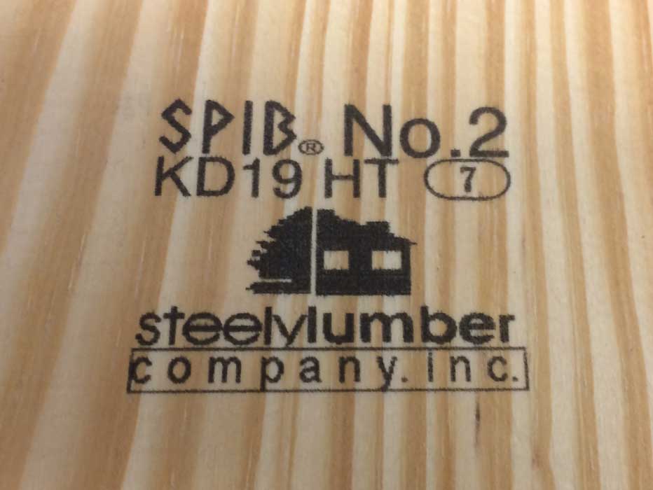 Lumber grade marking on dimensional lumber