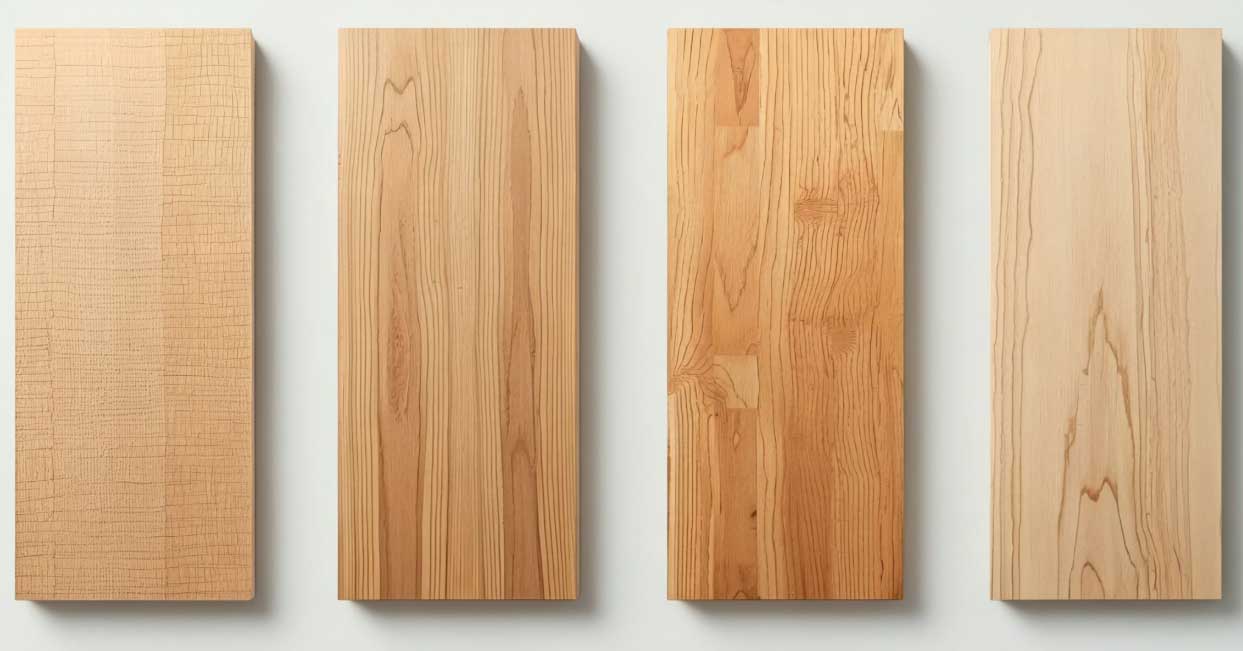 Wood panel marking and coding for MDF, plywood, OSB, and solid wood