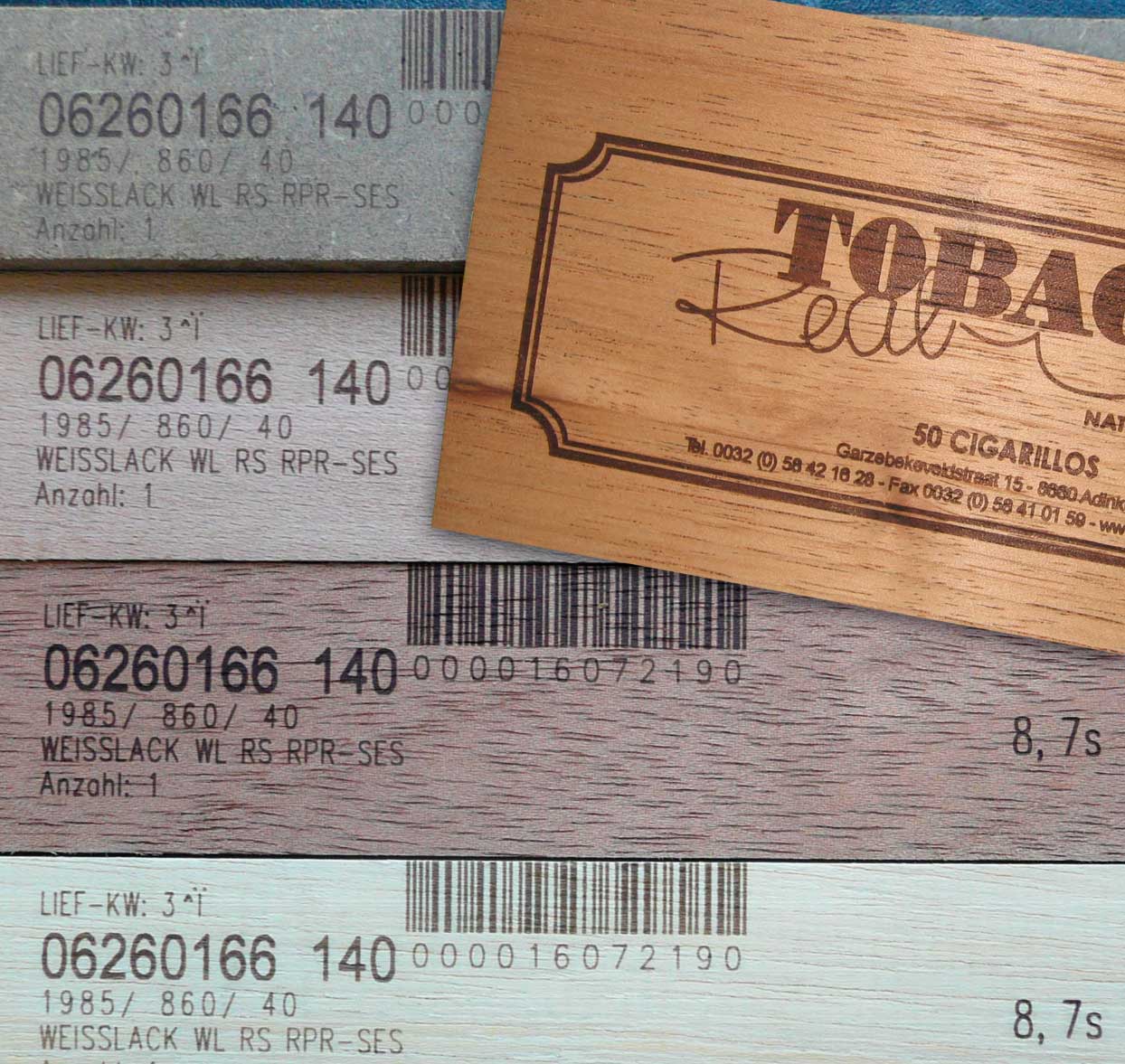  Laser marking and inkjet coding comparison on wood