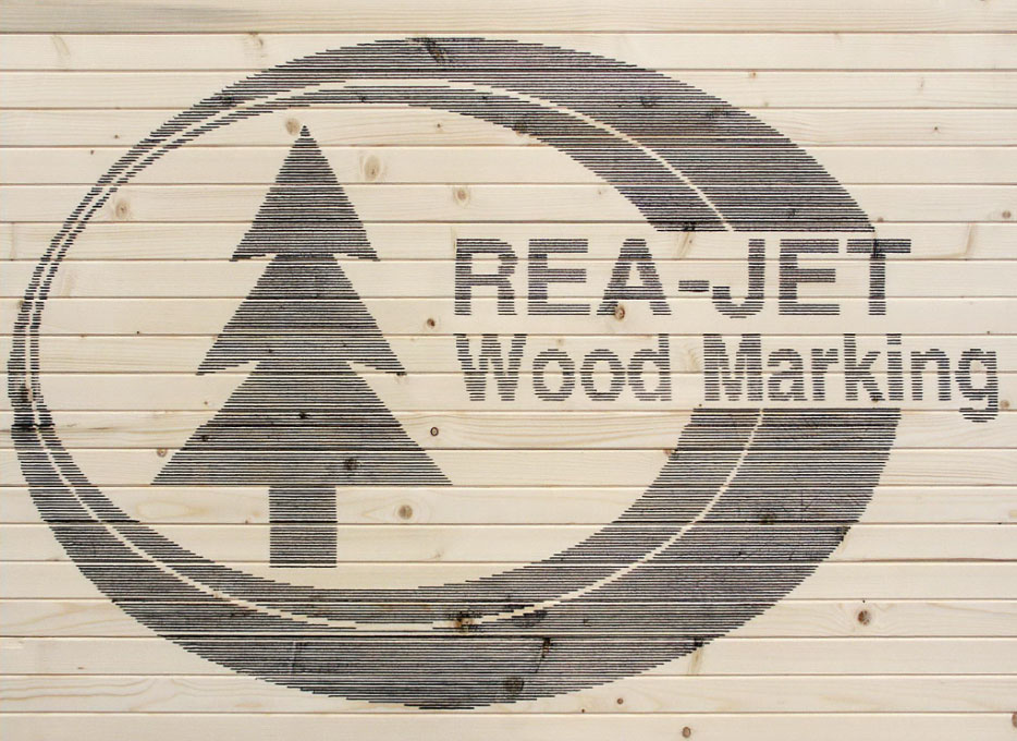 Building materials marking and coding for lumber bricks and wood panels